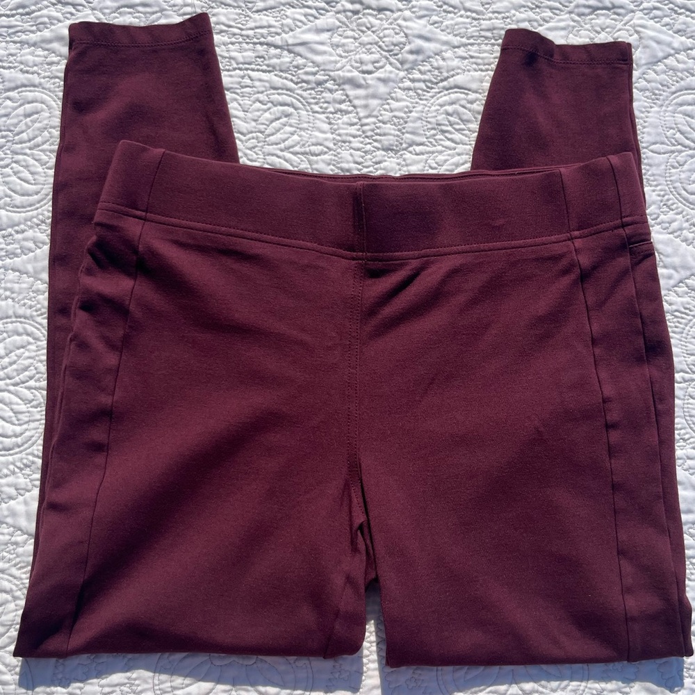 LOFT burgundy leggings